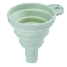 Embudo plegable de silicona flexible plegable embudo de cocina mini embudo para llenar botellas, enlatado y tarro