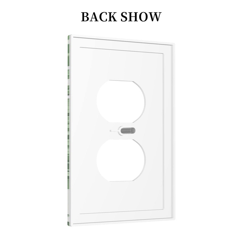 Green Palm Leaves Outlet Covers Wall Plate Decorative 1 Gang