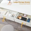 SUPERJARE Vanity Desk with Drawers, 47 inch Computer Desk, Modern