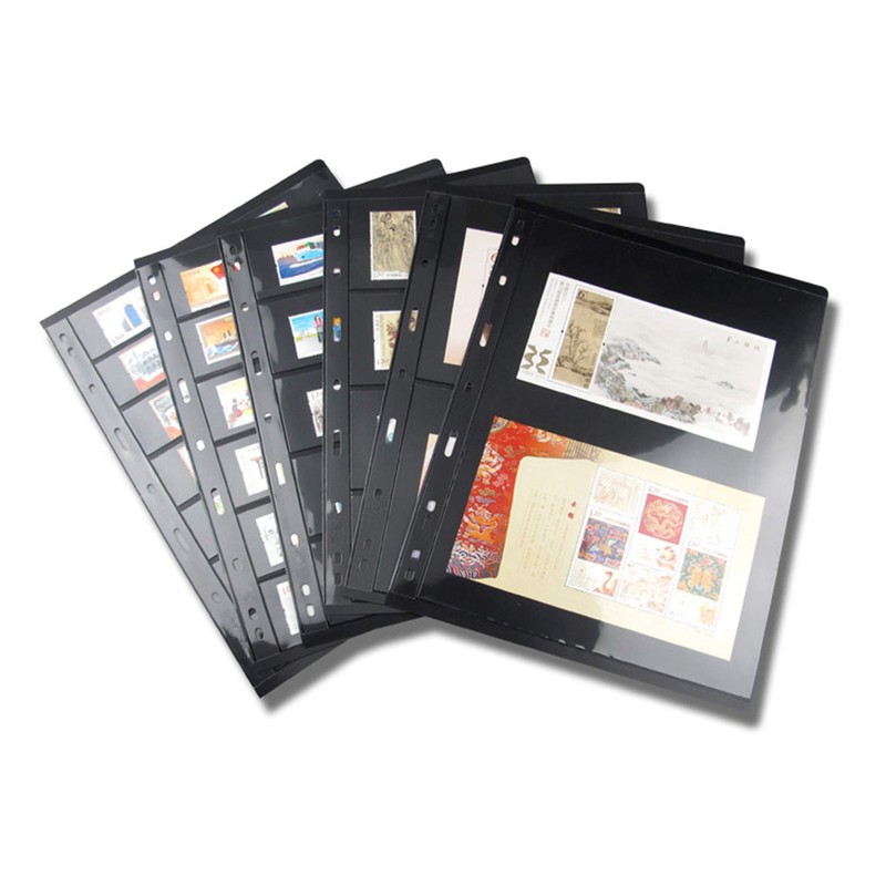 MUROAD Stamp Pages for Stamp Album Binder, 10 Sheets 6S