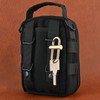 Brass Keychain, Smal Oval Slide Locking Snap Lock Clip Buckle