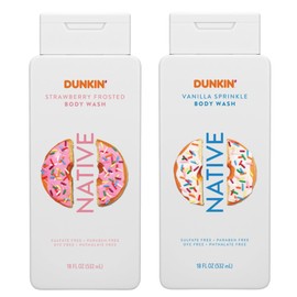 Native Body Wash Limited Edition Scents | Vanilla Sprinkle 18 oz Body Wash & Strawberry Frosted 18 oz Body Wash (Vanilla Sprinkle & Strawberry Frosted)