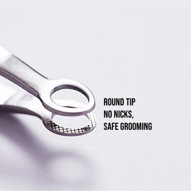 rinocos [Premium Hand-Made] Tweezers for women facial hair - Round tip Tweezers, Eyebrow Tweezers, 304 Surgical-grade Stainless Steel for Safety, Precision tweezers, Facial Hair Tweezers for Men & Women