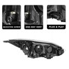 SOCKIR Black Housing Headlight Assembly Fit for 2012-2014 Ford Focus