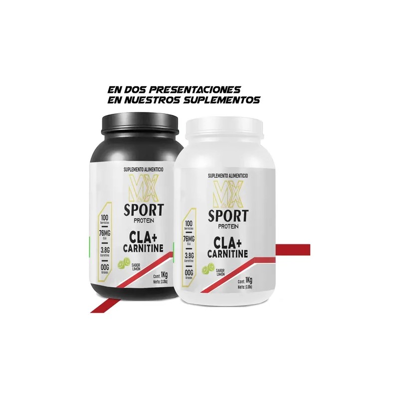 Cla + Carnitina Mx Sport 1kg Preentreno 100servicios Sabores