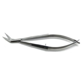 10× Castroviejo Angled Scissors Sharp/Sharp 4.75" Sqeeze Spring Micro Embriodery Bending Instruments
