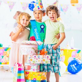 cobee Birthday Boy Sash, Blue Satin Happy Birthday Sash with Birthday Boy Award Ribbon Badge Happy Birthday Sash Novelty Birthday Sash Birthday Decorations for Boys Birthday Party Dress Up Decoration