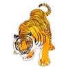 Tiger Yellow Large Iron On Sew On Patch Iron On