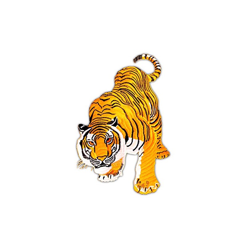 Tiger Yellow Large Iron On Sew On Patch Iron On
