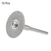 sourcing map 10pcs 22mm Diamond Coated Rotary Cut Off Grinding