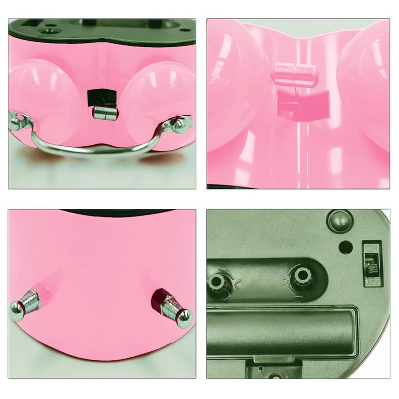 SHISEDECO 3 Inches Cute Twin Bell Loud Alarm Clock Silent