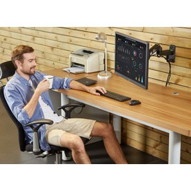 NB North Bayou TV Monitor Wall Mount Bracket Full Motion Articulating Swivel for 17-35" Monitors (Load Capacity from 6.6 to 26.4lbs) Double Extension F150