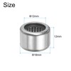 sourcing map HK1212 Needle Roller Bearings Open End, 12x18x12mm Chrome