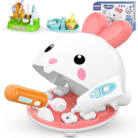 Dentist Kit for Kids - 31 Pcs Doctor Kit for Toddlers 3-5 Pretend Play Kit Toys for Role Play Pretend Playset Kit for Toddlers - Gifts Easter Basket Stuffers for 3-7 Years Old Girl