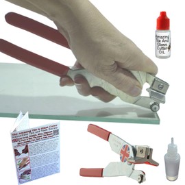 Glass Cutter For Thick Glass Left-Handed Window Glass Cutter or Glass Tile Cutting Tool With Glass Cutting Tool Oil The Amazing Glass Cutter Tool Beginner Or Pro UK Made For Cutting Glass Sheet 1-21mm