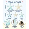 Putuo Decor Coastal Nautical Starfish Wall Art Set of 5