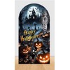 Halloween Photo Backdrop- Reusable Double-Sided Background for Parties and Events