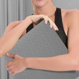 Foldable Exercise Mat Yoga Mat Floor Mat Noise Reduction Home Training Stretching Gym Blue