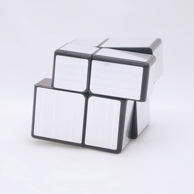 Bukefuno QY Toys Mirror 2x2 Blocks Silver Cube Magic Puzzle