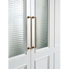 JIASENBAO Antique Brass Cabinet Bar Pulls 8.8" Hole Center 5 Pack Classic Vintage Retro Drawer Handles Kitchen Cupboard Bathroom Dresser Cabinet Hardware