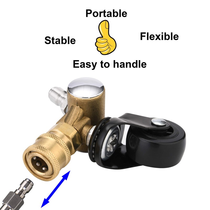 Tool Daily Undercarriage Cleaner Swivel Wheel for Pressure Washer, Underbody