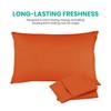 AMEHA 100% Brushed Microfiber Rust Pillow Cases 2 Pack, Super