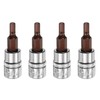 sourcing map 4pcs 9/64" Hex Bit Socket 1/4" Square Drive
