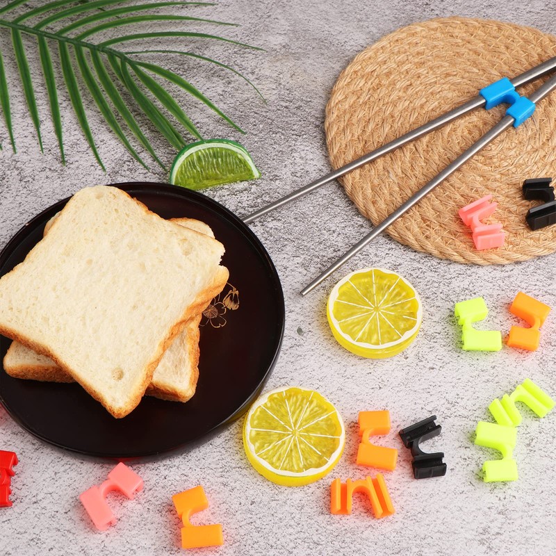 30 Pieces Chopstick Helper Training Kit Chopsticks Connector Reusable Plastic