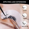 VAVALASH Lash Tweezers for Eyelash Extensions, Fiber Tip Diamond Grip