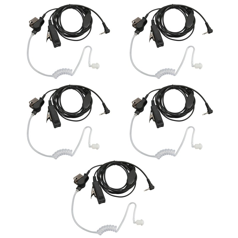 2.5mm Acoustic Tube Earpiece Single Pin PTT Button Walkie Talkie