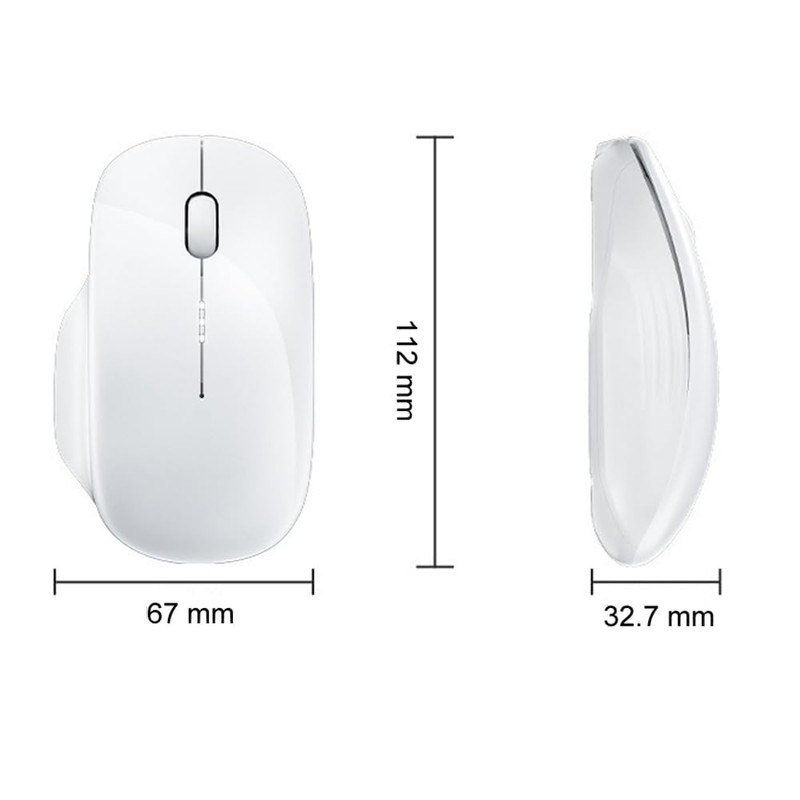 Wireless Mouse 2.4G Slim Portable Computer Mice with Nano Receiver
