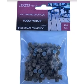 Made from:  Trex Foggy Wharf Composite Decking New 1/4" Trex ® "Foggy Wharf" Plugs for Composite Decking