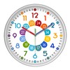 XFM Kids Wall Clock12 Inch Silent Non Ticking Kids Teaching