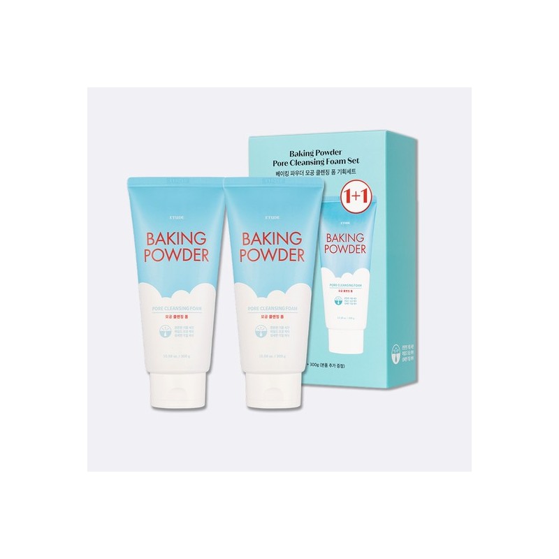 Etude Studio Baking Powder Pore Cleansing Foam Duo Set 300g*2