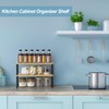 NEX Kitchen Cabinet and Counter Shelf Organizer, Stackable & Expandable,