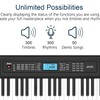 61 Key Keyboard Piano, Portable Electric Piano Keyboard w/LCD Screen,