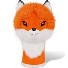 Craftsman Golf Elegant Fox Orange White Plush Soft Animal Driver Cover Headcover Travel Protector
