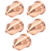 5Pcs Plasma Red Copper Nozzle Cutting Torch Tips Consumables Welding
