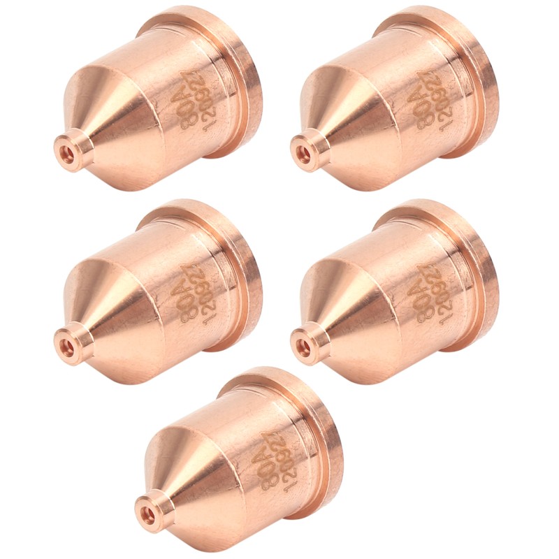5Pcs Plasma Red Copper Nozzle Cutting Torch Tips Consumables Welding