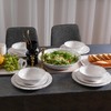 ZAROCRUS Farmhouse Melamine Dinnerware Sets,12 Pieces Dishes Dinnerware Set,Service for