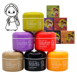 3W DR K Whitening Cream 100g Hanbok Girl Edition 6 types - Snail / 3W DR 케이 화이트닝 크림 100g 한복 소녀 에디션 6종 - 스네일