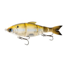 6th Sense Trace 7.25-in Multi-Jointed Swimbait - 4-Piece Life-Like Action - Premium 3D Eyes and Scales - Sharp Black Nickel Hooks - Bass Fishing Lure (Ghost Gizzard, Slow Sink)
