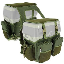 DNA NGT Carp Coarse Fishing 600D Seat Tackle Box Canvas Carry Shoulder Straps Bag with Pockets THIS IS FOR THE COVER & POCKETS ONLY