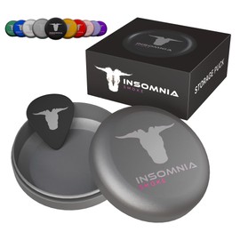Insomnia Smoke Insomnia Smoke Pocket Storage Puck | Smell Odour Water Proof Air Tight | Aluminium Container Metal Stash Tin for Tobacco Travel Size (Grey)