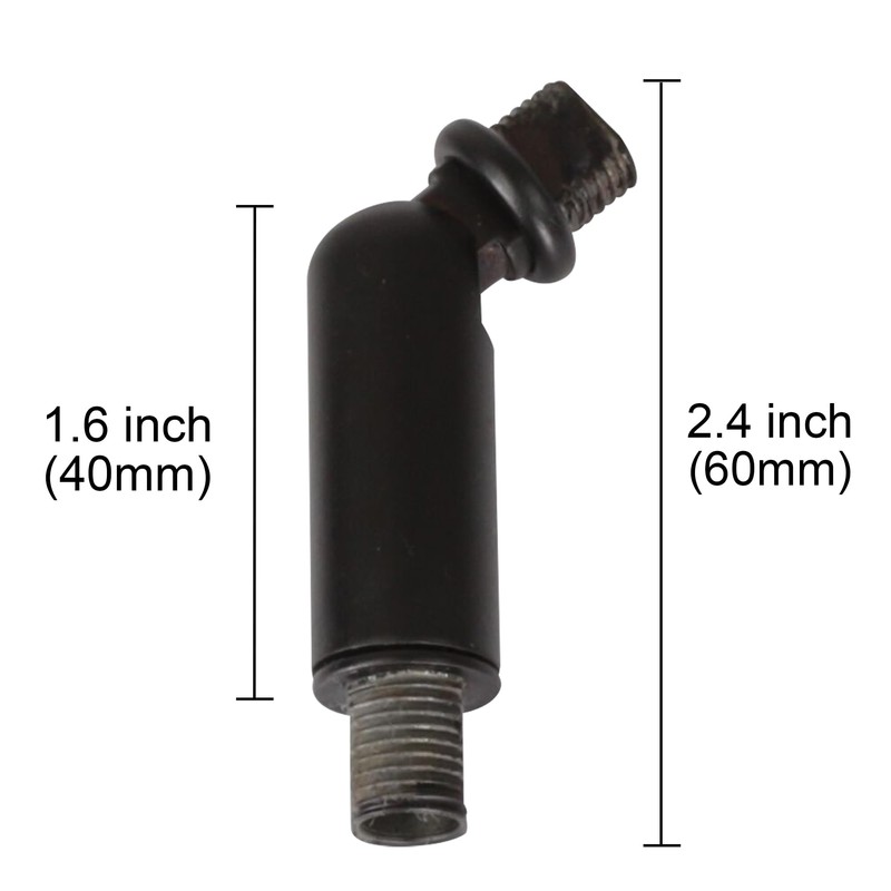 MELUCEE Black Sloped Ceiling Adapter for Chandeliers Pendant Lights 1