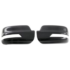 Autophoton for Dodge Ram 1500 TRX 2021-2023 Carbon Fiber Black Side Door Mirror Cover Trim 2pcs Car Accessories