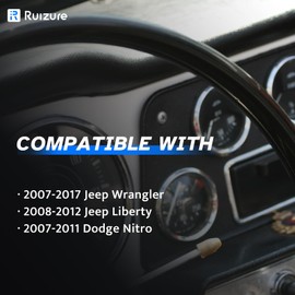 Rear ABS Wheel Speed Sensor Left Right fit for 07-17 Jeep Wrangler, 08-12 Jeep Liberty, 07-11 Dodge Nitro, 2007 2008 2009 2010 2011 2012 2013 2014 2015 2016 2017, Driver Passenger, ALS1932, 2pcs