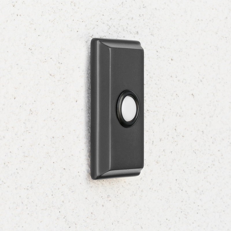 Baldwin 4860 3" x 1-1/2" Illuminated Rectangular Door Bell from