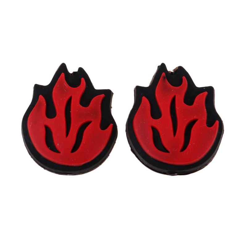 CUTICATE 2Pcs Flame Fire Shock Absorbers Tennis Dampeners For Rackets