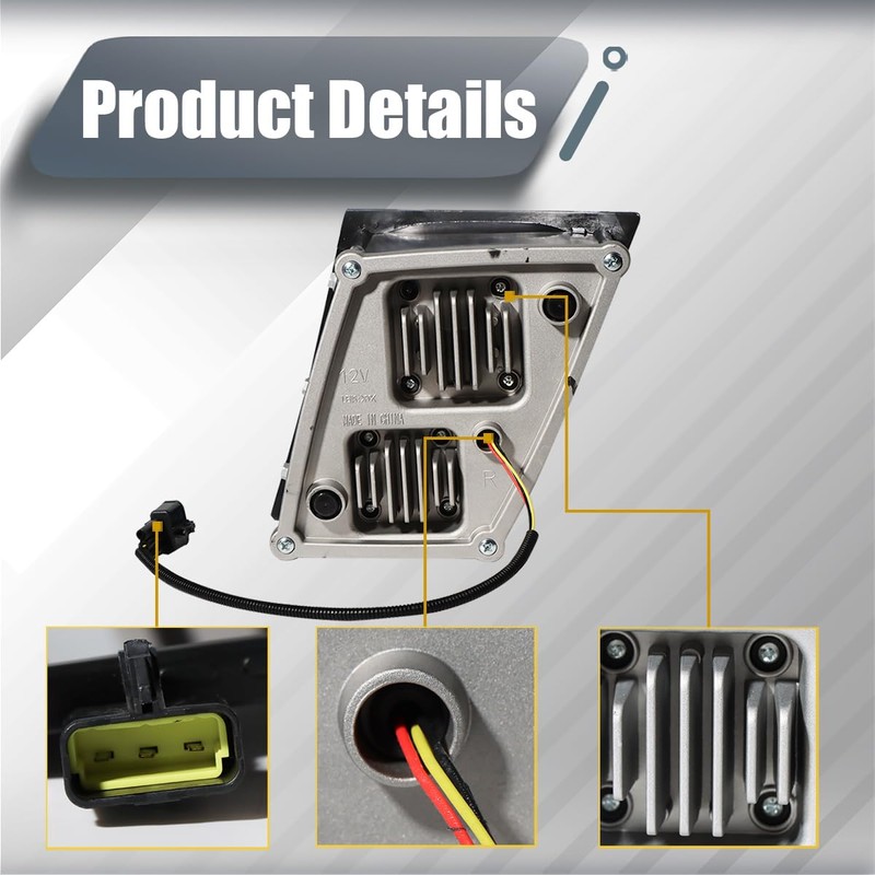 Unitedlu Led Fog Lights lamps Pair Set Compatible with Volvo